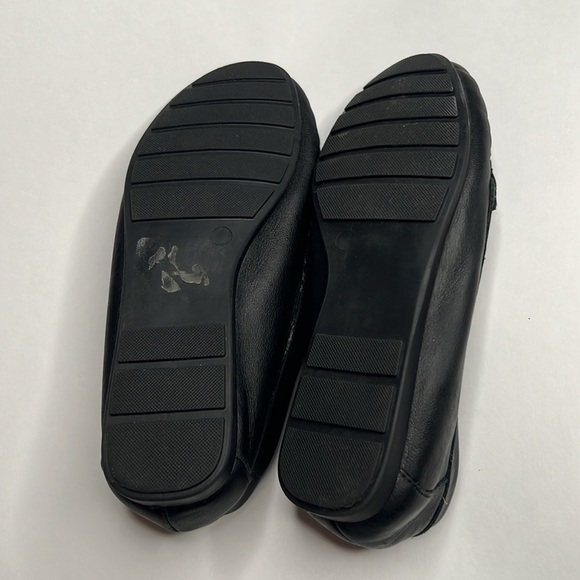 Mercer & Adison Black Genuine Leather Flats Loafers Slip ons Unisex 170G - Picture 8 of 9